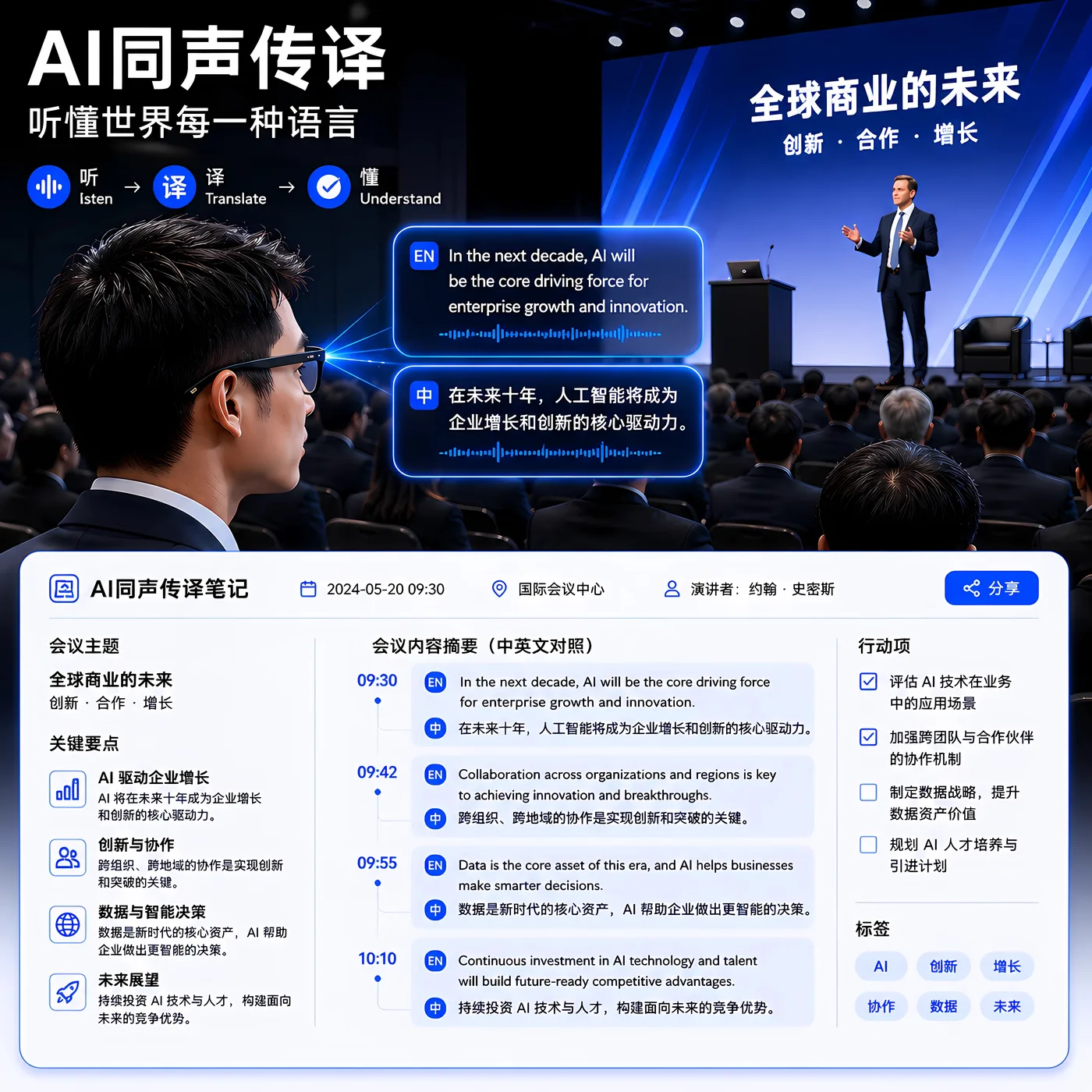 单向同声传译