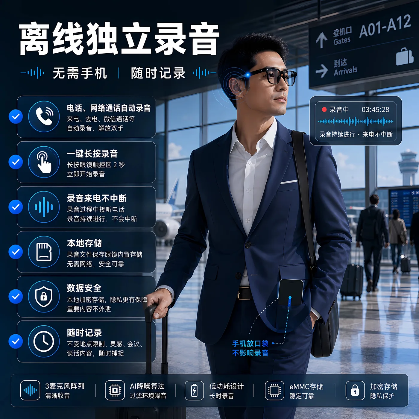 离线独立录音