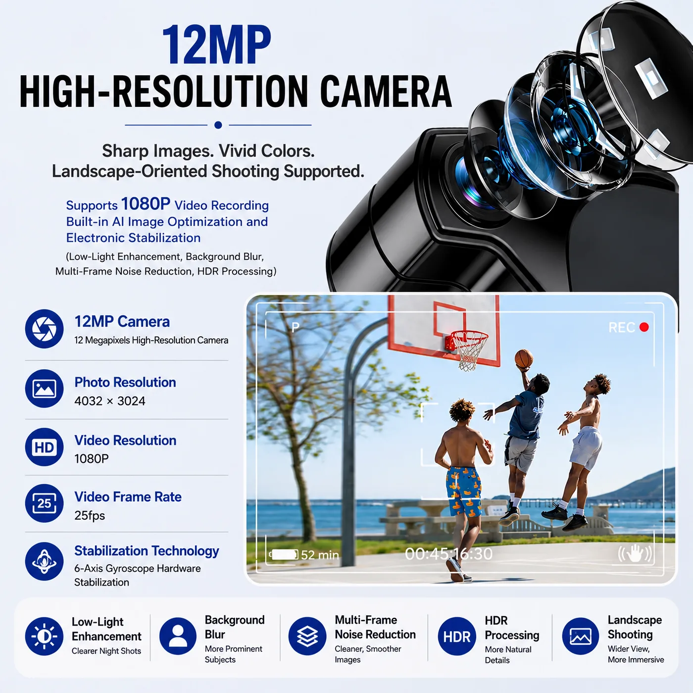 12MP HD Camera