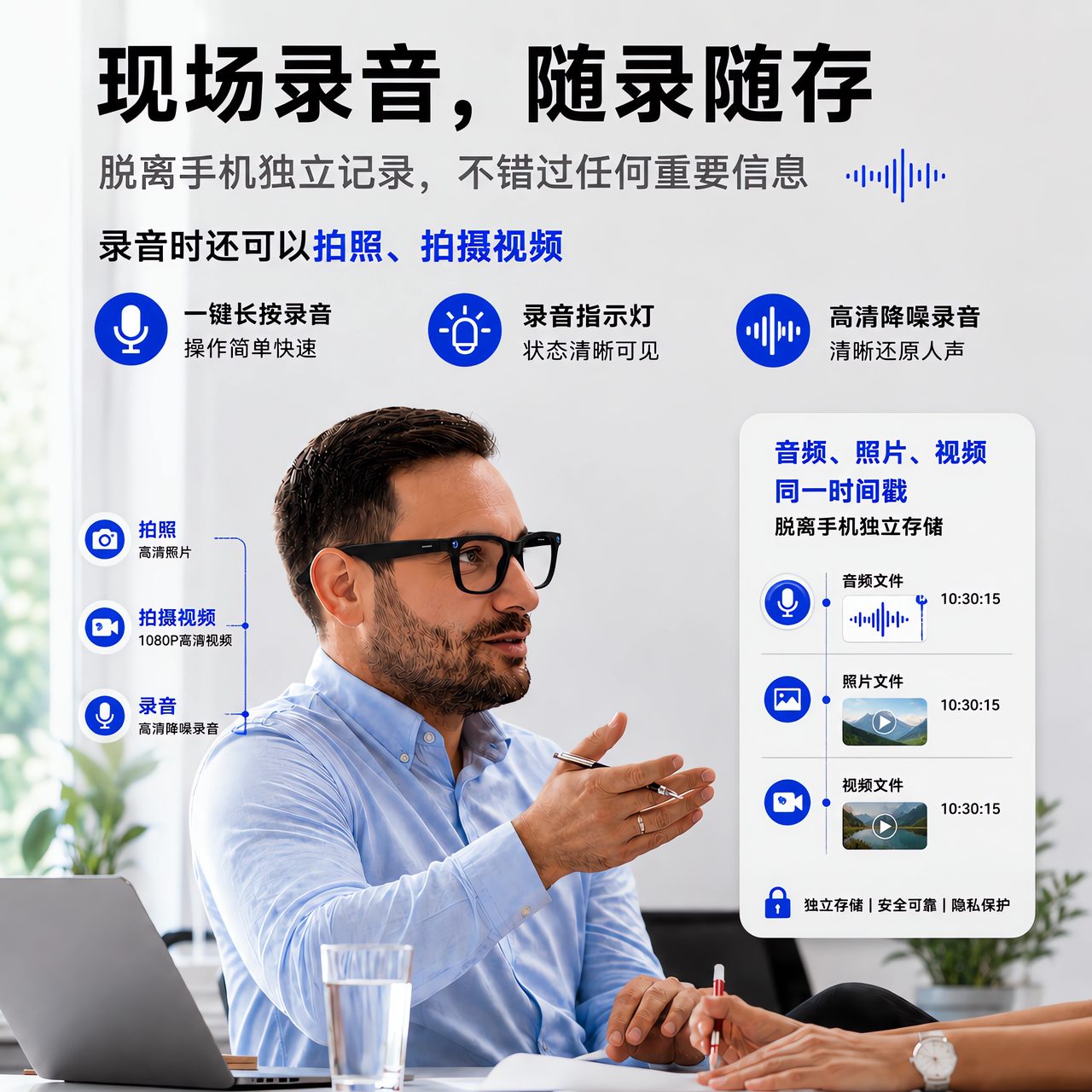 现场录音拍照录像